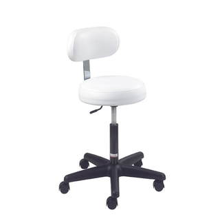 Round Air-Lift Stool w/ Backrest